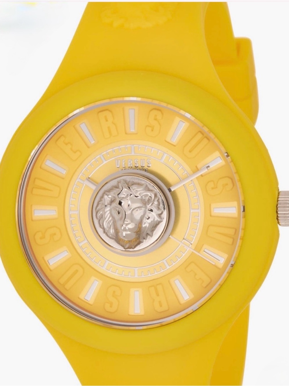 Versus Versace Bright Yellow Lion Coin Pouch with Matching Silicone Watch - Picture 3 of 7